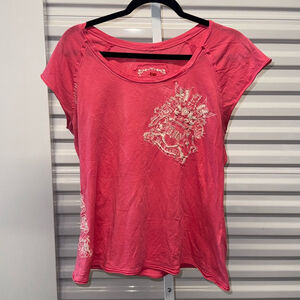Johnny Was Los Angeles T-shirt Pink Size M